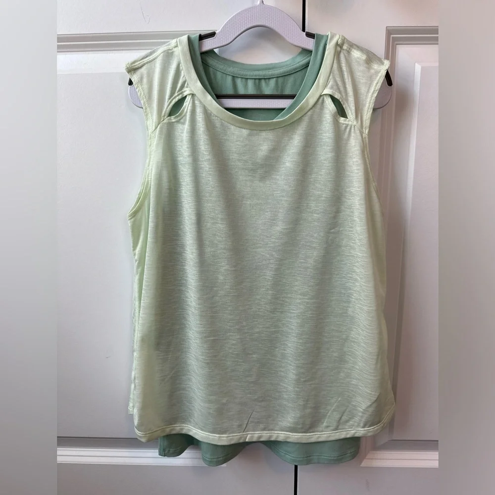 Athleta Girl Doubles Tank Calypso Mint Green (Size XL/14)